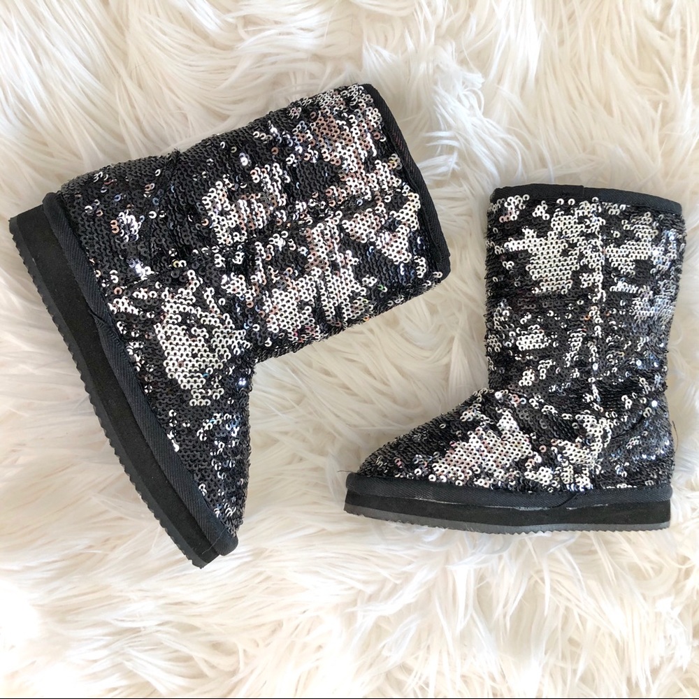 Stuart Weitzman Flip Sequin Boots